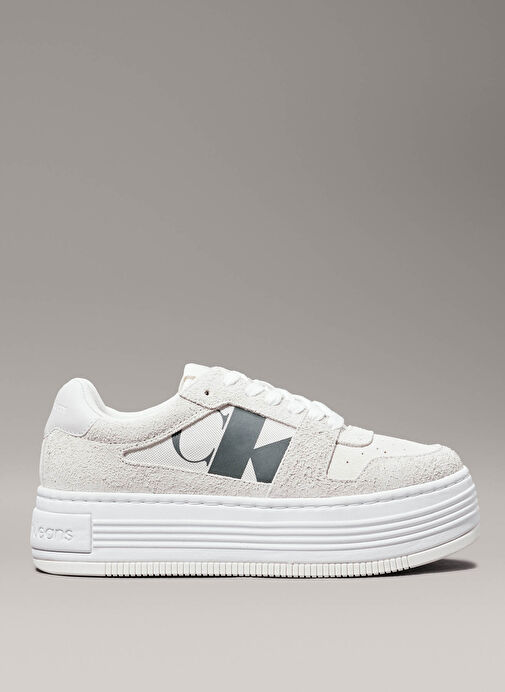 Calvin Klein Beyaz Kadın Deri - Kumaş Sneaker YW0YW016040GE - Görsel 2