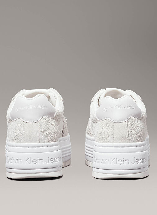 Calvin Klein Beyaz Kadın Deri - Kumaş Sneaker YW0YW016040GE - Görsel 6