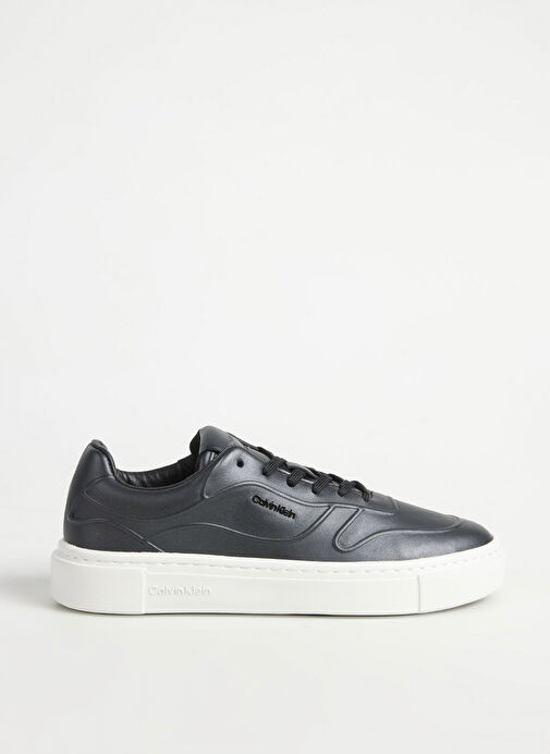 Calvin Klein Siyah Kadın Deri Sneaker HW0HW02249BEH - Görsel 2