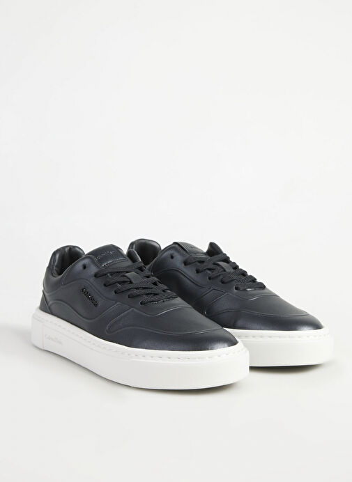 Calvin Klein Siyah Kadın Deri Sneaker HW0HW02249BEH - Görsel 3