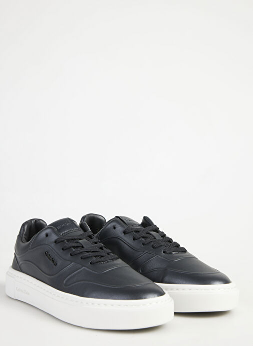 Calvin Klein Siyah Kadın Deri Sneaker HW0HW02249BEH - Görsel 6