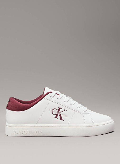 Calvin Klein Jeans Beyaz Kadın Deri Sneaker YW0YW014440K6 - Görsel 2