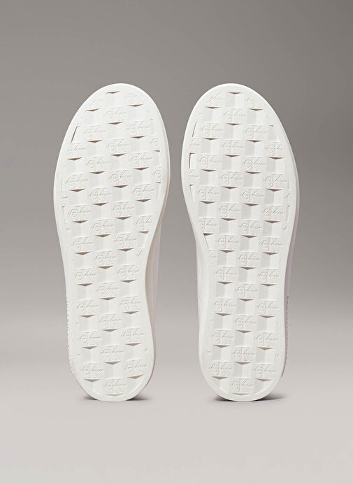 Calvin Klein Jeans Beyaz Kadın Deri Sneaker YW0YW014440K6 - Görsel 7