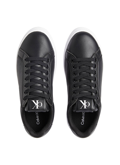 Calvin Klein Siyah Kadın Deri Sneaker YW0YW015890GM - Görsel 4
