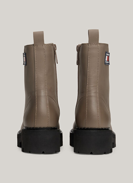 Tommy Hilfiger Gri Kadın Deri Bot EN0EN02628PKC - Görsel 6