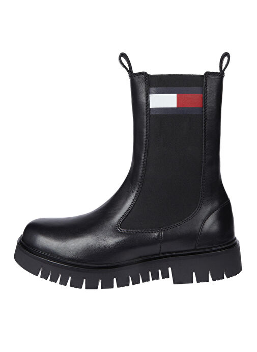 Tommy Hilfiger Siyah Kadın Deri Bot EN0EN02625BDS - Görsel 2