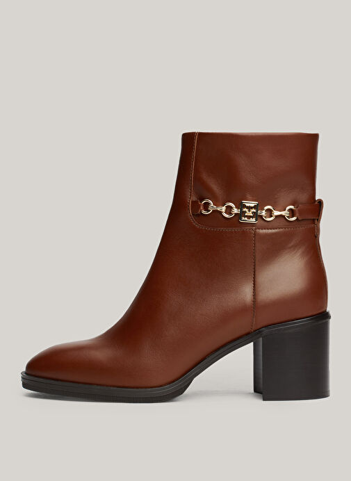 Tommy Hilfiger Kahverengi Kadın Deri Bot FW0FW08183GPK - Görsel 3