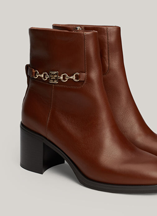 Tommy Hilfiger Kahverengi Kadın Deri Bot FW0FW08183GPK - Görsel 7