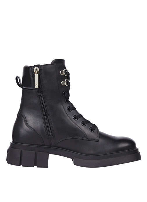 Tommy Hilfiger Siyah Kadın Deri Bot FW0FW08167BDS - Görsel 2