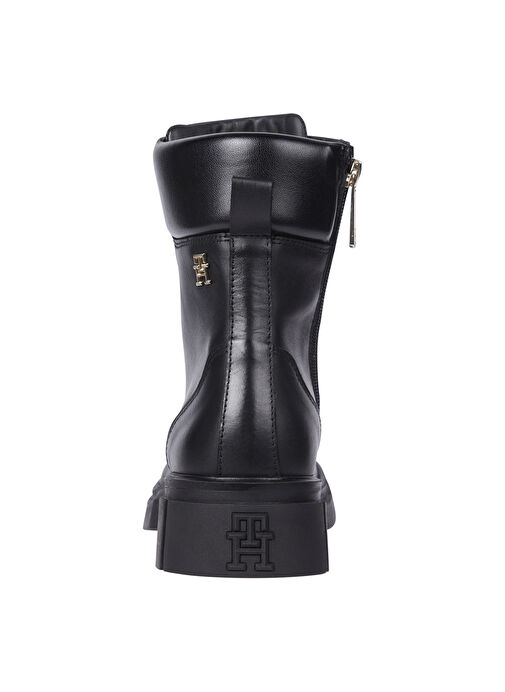 Tommy Hilfiger Siyah Kadın Deri Bot FW0FW08167BDS - Görsel 5