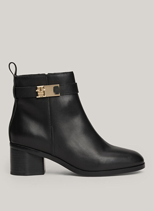 Tommy Hilfiger Siyah Kadın Deri Bot FW0FW08179BDS - Görsel 2