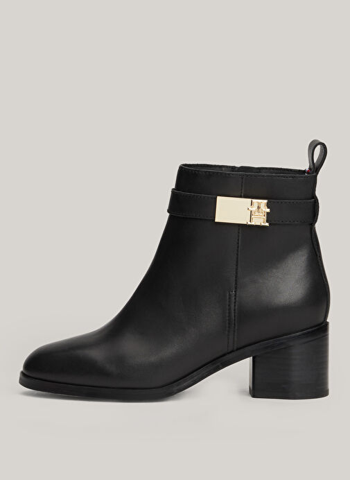Tommy Hilfiger Siyah Kadın Deri Bot FW0FW08179BDS - Görsel 3