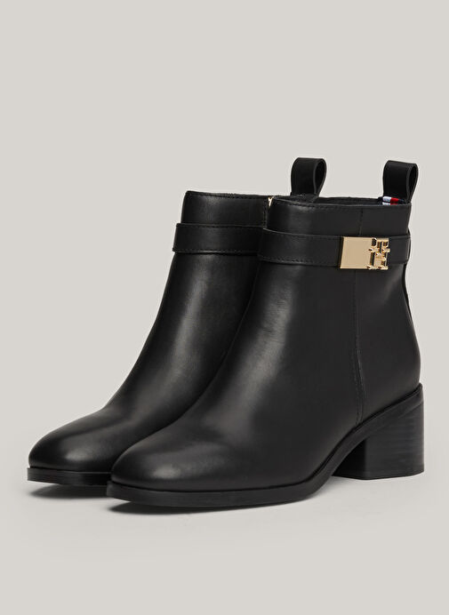 Tommy Hilfiger Siyah Kadın Deri Bot FW0FW08179BDS - Görsel 4