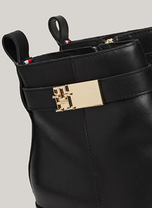 Tommy Hilfiger Siyah Kadın Deri Bot FW0FW08179BDS - Görsel 5