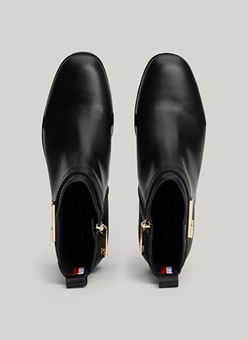 Tommy Hilfiger Siyah Kadın Deri Bot FW0FW08179BDS - Görsel 6