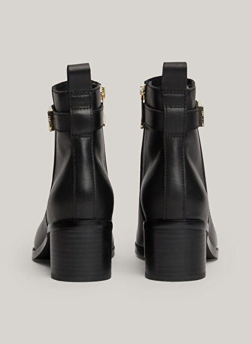 Tommy Hilfiger Siyah Kadın Deri Bot FW0FW08179BDS - Görsel 7