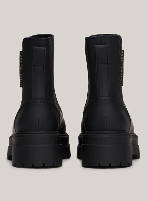 Tommy Hilfiger Siyah Kadın Deri Bot FW0FW08162BDS - Görsel 6