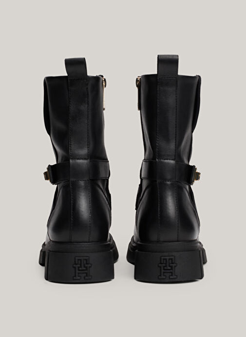 Tommy Hilfiger Siyah Kadın Deri Bot FW0FW08313BDS - Görsel 8