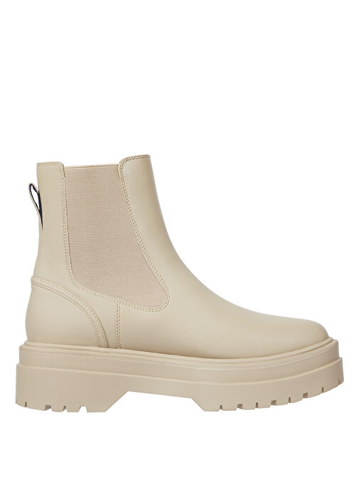 Tommy Hilfiger Krem Kadın Bot FW0FW08162AEG - Görsel 2