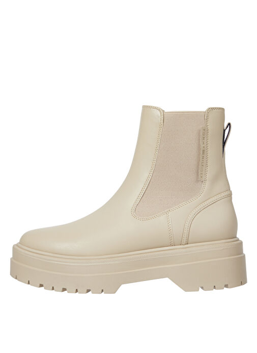 Tommy Hilfiger Krem Kadın Bot FW0FW08162AEG - Görsel 3