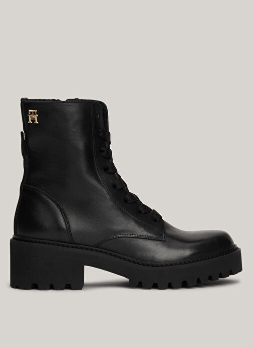 Tommy Hilfiger Siyah Kadın Deri Bot FW0FW08305BDS - Görsel 2