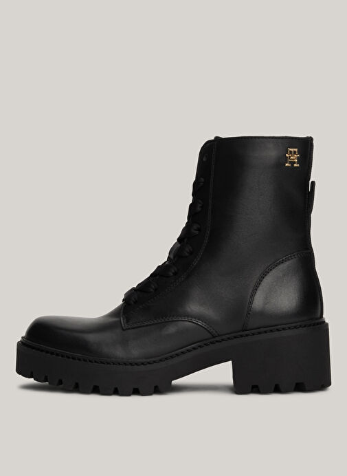 Tommy Hilfiger Siyah Kadın Deri Bot FW0FW08305BDS - Görsel 3