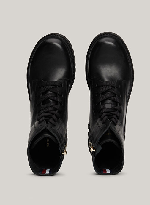 Tommy Hilfiger Siyah Kadın Deri Bot FW0FW08305BDS - Görsel 7