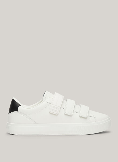 Tommy Hilfiger Beyaz-Siyah Kadın Deri Sneaker EN0EN02568YBL - Görsel 2