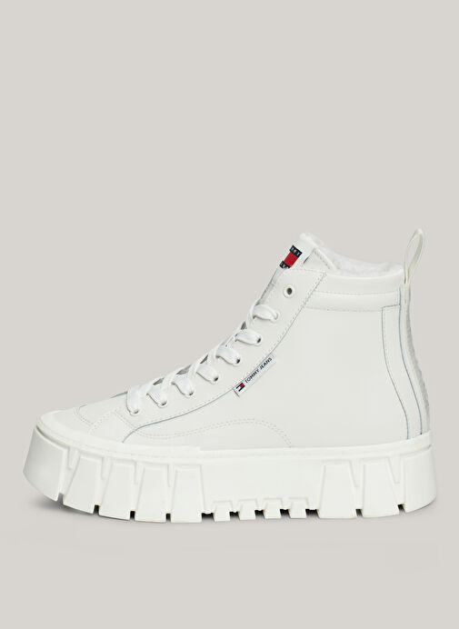 Tommy Hilfiger Tommy Hilfiger Beyaz Kadın Deri Sneaker EN0EN02609YBL | Boyner Beyaz - 3. görsel
