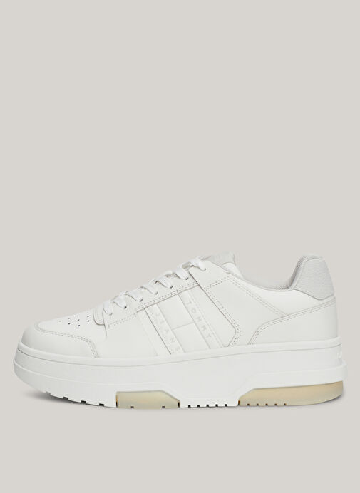 Tommy Hilfiger Tommy Hilfiger Krem Kadın Deri Sneaker EN0EN02592P06 | Boyner Krem - 3. görsel