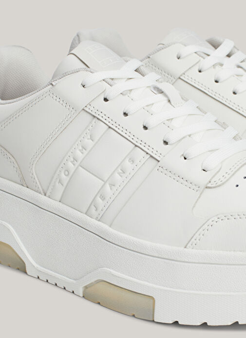 Tommy Hilfiger Tommy Hilfiger Krem Kadın Deri Sneaker EN0EN02592P06 | Boyner Krem - 7. görsel