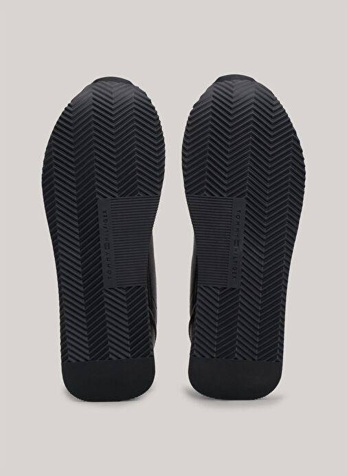 Tommy Hilfiger Siyah Kadın Deri Sneaker FW0FW08285BDS - Görsel 7