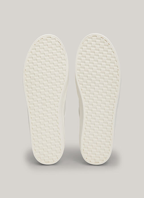 Tommy Hilfiger Beyaz Kadın Deri Sneaker FW0FW07945YBL - Görsel 7