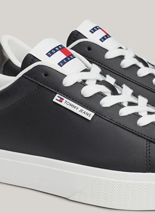 Tommy Hilfiger Siyah Kadın Deri Sneaker EN0EN02686BDS - Görsel 7