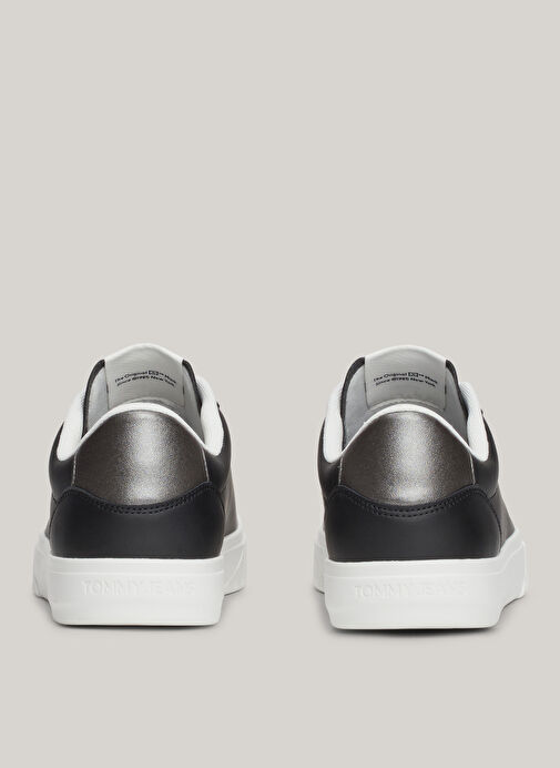 Tommy Hilfiger Siyah Kadın Deri Sneaker EN0EN02686BDS - Görsel 8