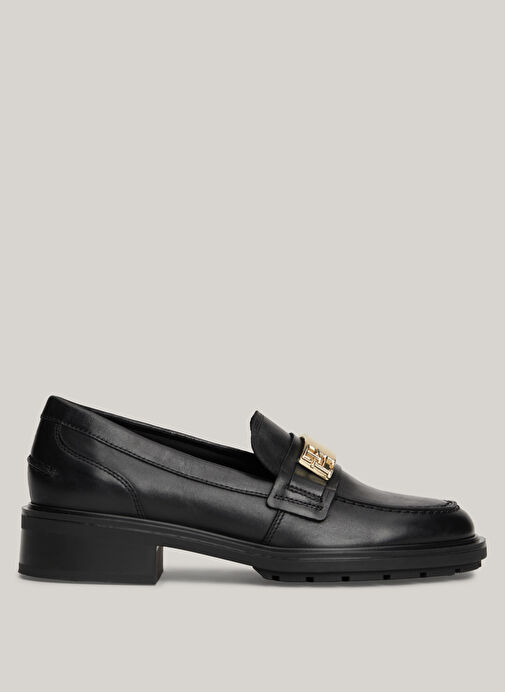 Tommy Hilfiger Siyah Kadın Deri Loafer FW0FW08257BDS - Görsel 2