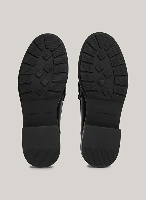 Tommy Hilfiger Siyah Kadın Deri Loafer FW0FW08257BDS - Görsel 8