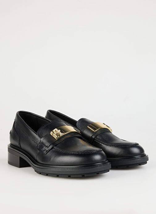 Tommy Hilfiger Siyah Kadın Deri Loafer FW0FW08257BDS - Görsel 10