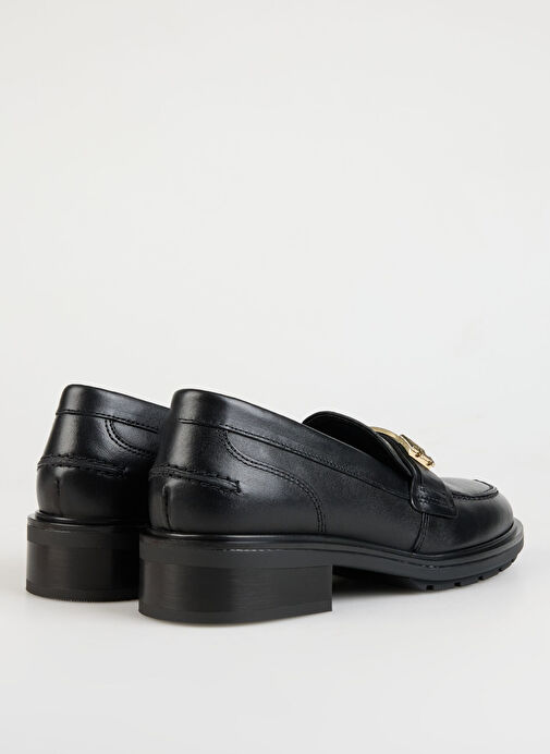 Tommy Hilfiger Siyah Kadın Deri Loafer FW0FW08257BDS - Görsel 11