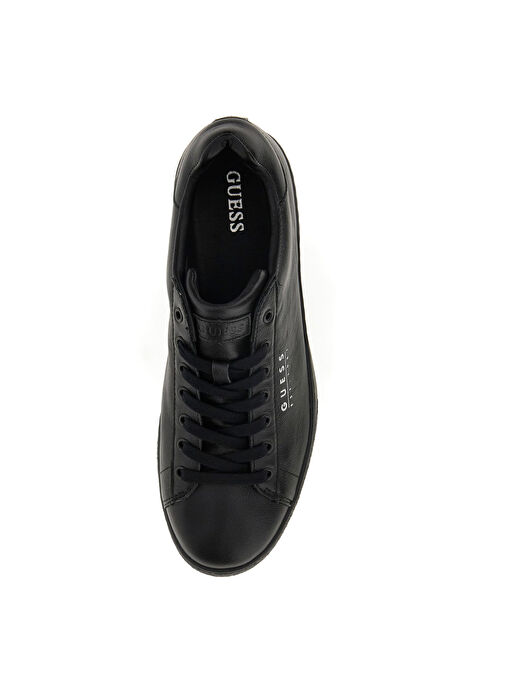 Guess Siyah Erkek Deri Sneaker FMTNOLELE12 - Görsel 4