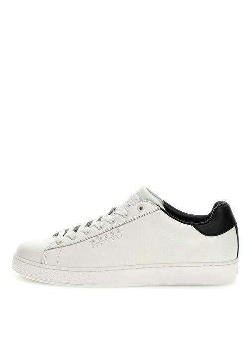 Guess Beyaz-Siyah Erkek Deri Sneaker FMTNOLFAB12 - Görsel 2