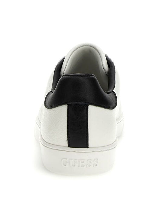 Guess Beyaz-Siyah Erkek Deri Sneaker FMTNOLFAB12 - Görsel 4