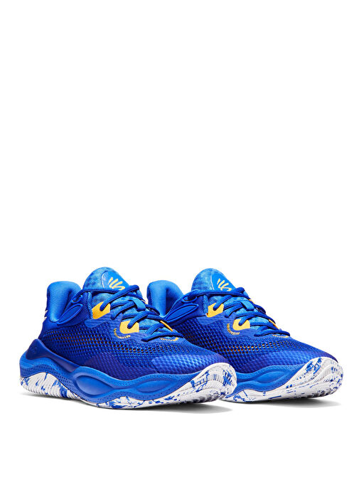 Under Armour 3027636-401 CURRY SPLASH 24 Lacivert Erkek Basketbol Ayakkabısı - Görsel 4