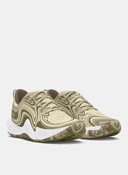 Under Armour 3028341-200 UA Spawn 6 CAMO Bej Erkek Basketbol Ayakkabısı - Görsel 6