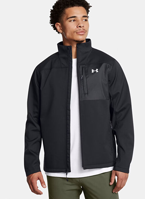 Under Armour Siyah Erkek Fermuarlı Normal Düz Zip Ceket 1371586