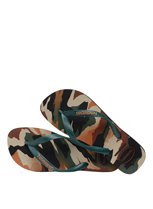 Havaianas Çok Renkli Erkek Plaj Terliği HAV. TOP CAMU BLACK/PANTANAL GREEN - Görsel 5