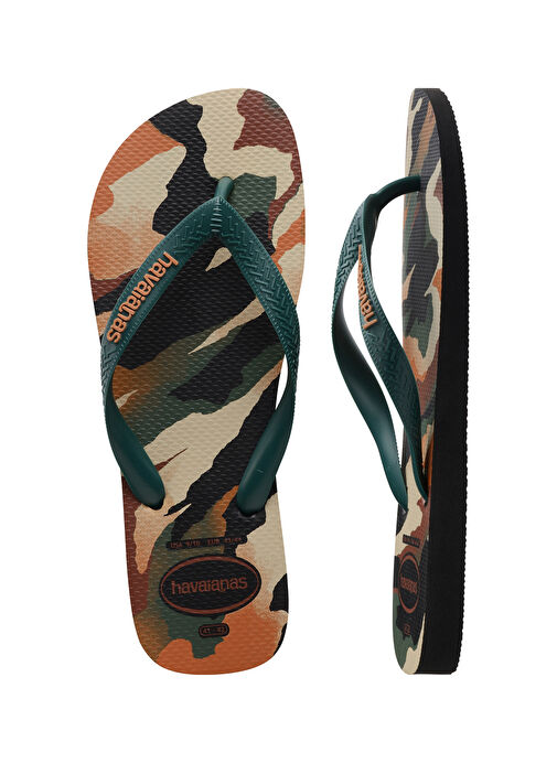 Havaianas Çok Renkli Erkek Plaj Terliği HAV. TOP CAMU BLACK/PANTANAL GREEN - Görsel 6
