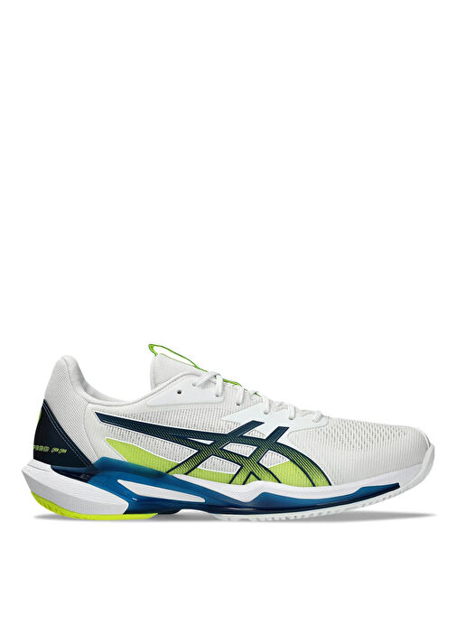 Asics 1041A438-102 SOLUTION SPEED FF 3 Mavi - Beyaz - Sarı Erkek Tenis Ayakkabısı - Görsel 2