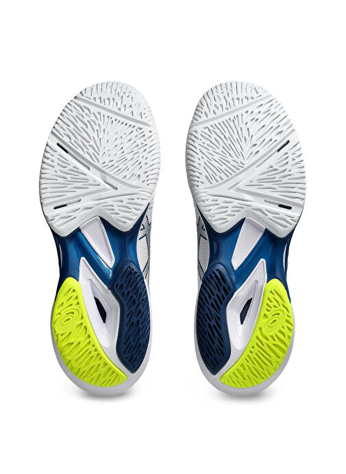 Asics 1041A438-102 SOLUTION SPEED FF 3 Mavi - Beyaz - Sarı Erkek Tenis Ayakkabısı - Görsel 6