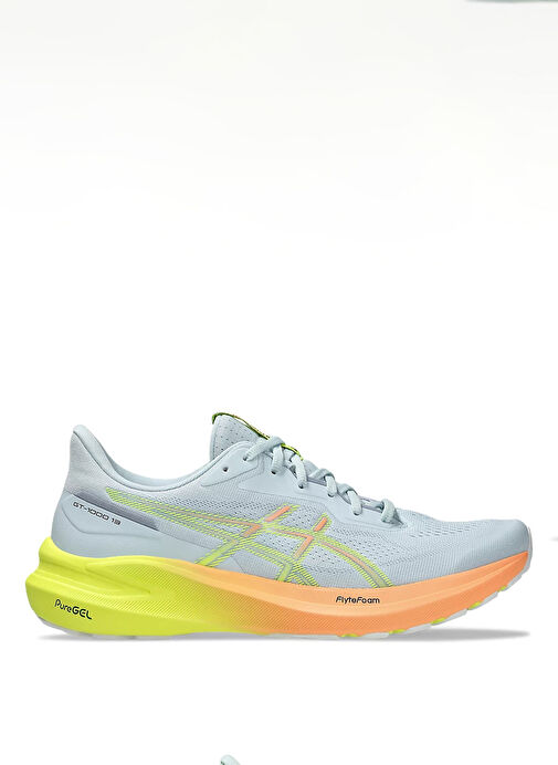 Asics 1011B952-750 GT-1000 13 PARIS Gri - Sarı Erkek Koşu Ayakkabısı - Görsel 2